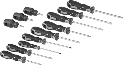 7127A66 - 12 Piece Ultra-Grip Screwdriver Set