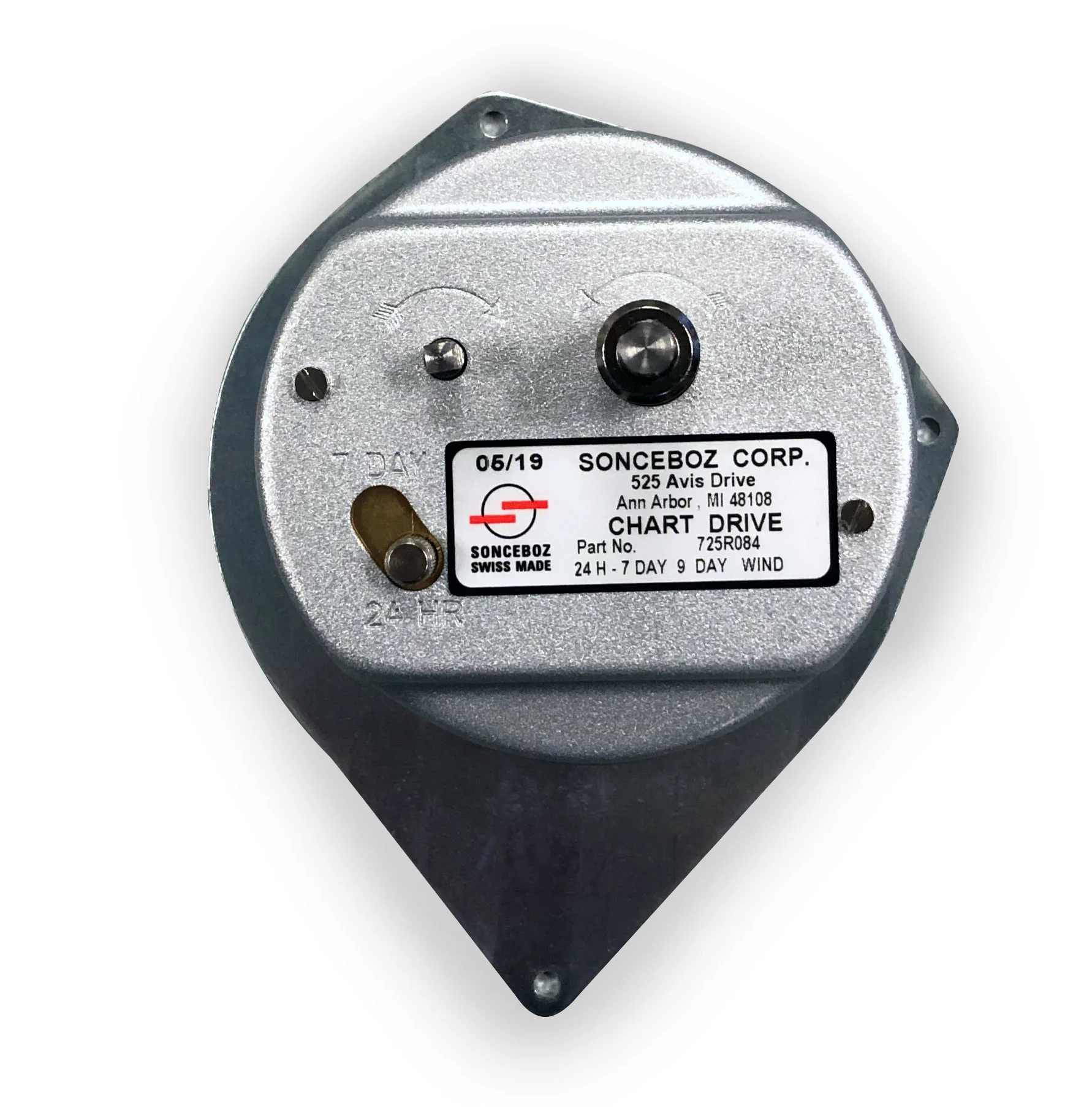 725R084 - CHART, DRIVER 24 HR/7DAY RUN 9 DAYS ITT SNYDER