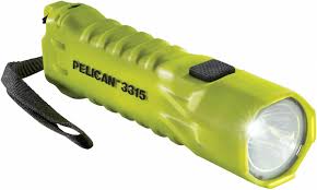20LN67 - Handheld Flashlight,ABS,Yellow,160lm