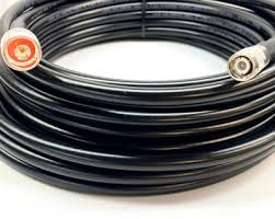 10586775C - N Male to TNC Male Low Loss LMR 400 Times Microwave 50 Ohm Cable; 75ft; Black