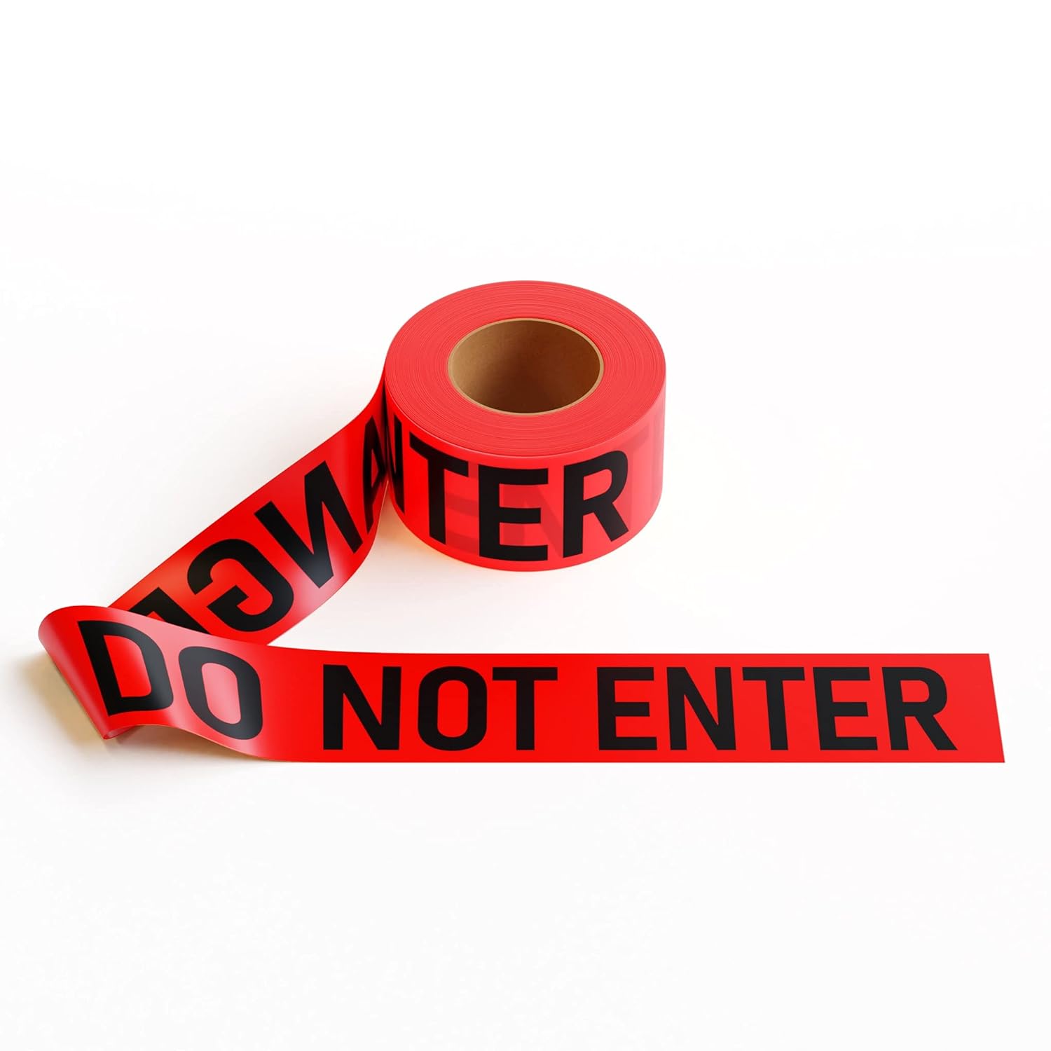 38615T28 - TAPE, CAUTION BARRICADING TAPE WITH INSCRIPTION &quot;DO NOT ENTER&quot;, RED COLOR, ROLL OF 6&#039;&#039; DI
