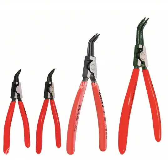 9K001902US - Retaining Ring Plier Set: External, For 1/8 in to 3 15/16 in Bore Dia, 0.07 in Tip Dia,
