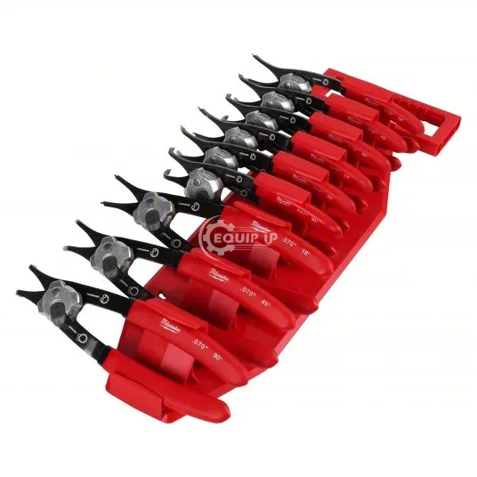 48-22-6539 - Retaining Ring Plier Set: Convertible/Internal/External, For 3/8 in to 1 3/4 in Bore Di