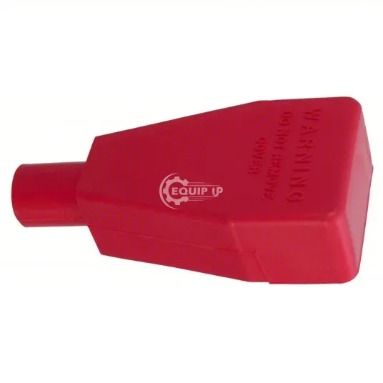 5723-360-005R - QUICKCABLE Straight Clamp Terminal Protector: 1 to 2 AWG, Red, Clamp, PVC Mfr. Model