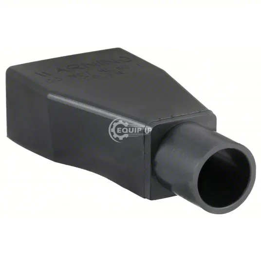 5724-360-005B - QUICKCABLE Straight Clamp Terminal Protector: 1/0 to 2/0 AWG, Black, Clamp, PVC Mfr.