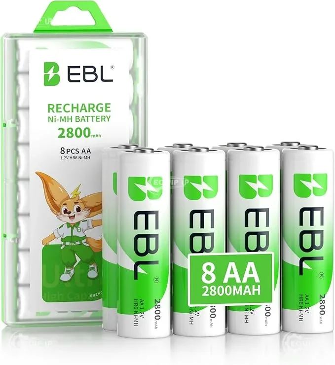 Ni-MH AA - HEAVY DUTY HIGH-CAPACITY RECHARGEABLE AA BATTERIES, 1.2V OR 1.5V NIMH LOW SELF DISCHARGE,