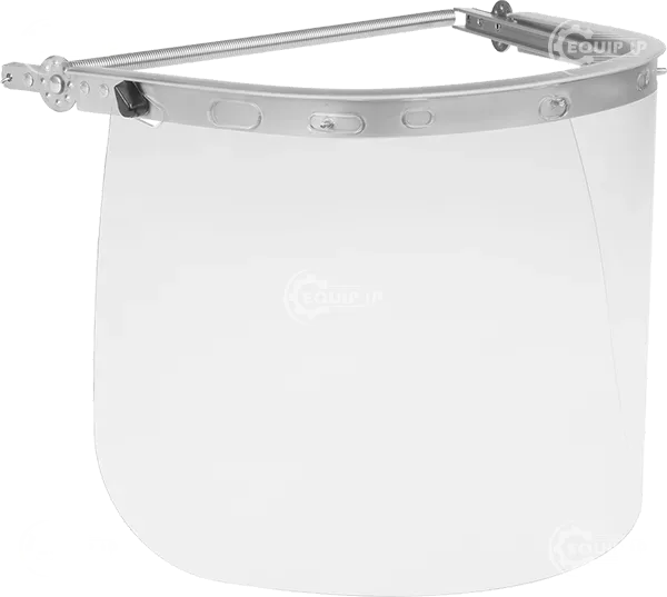 9630T14 - Hard-Hat Mount Face Shield 8" High Acetate Plastic Lens with Aluminum Bracket, Cap Brim