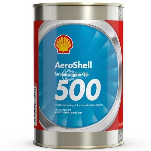OIL: TURBINE ENGINE OIL, TYPE II, AEROSHELL/ ROYCO TURBINE OIL 500, P/N: MIL-PRF-23699, MFR: SHELL,