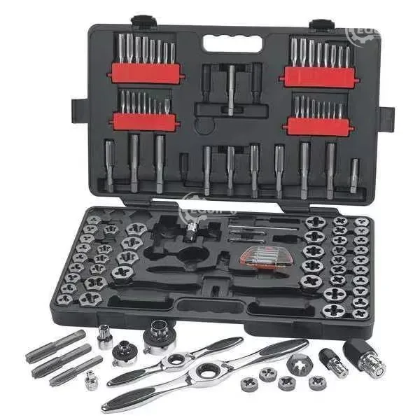 82812 - Ratcheting Tap and Die Set, 114 Piece, SAE/Metric