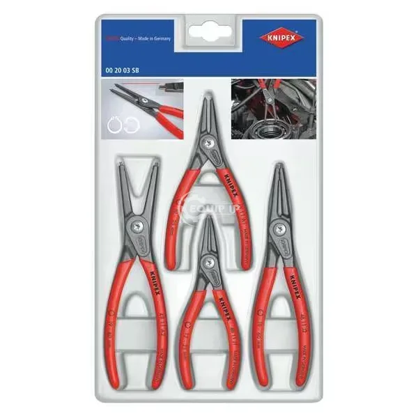 00 20 03 SB - 4 Piece Plastic Grip Retaining Ring Plier Set