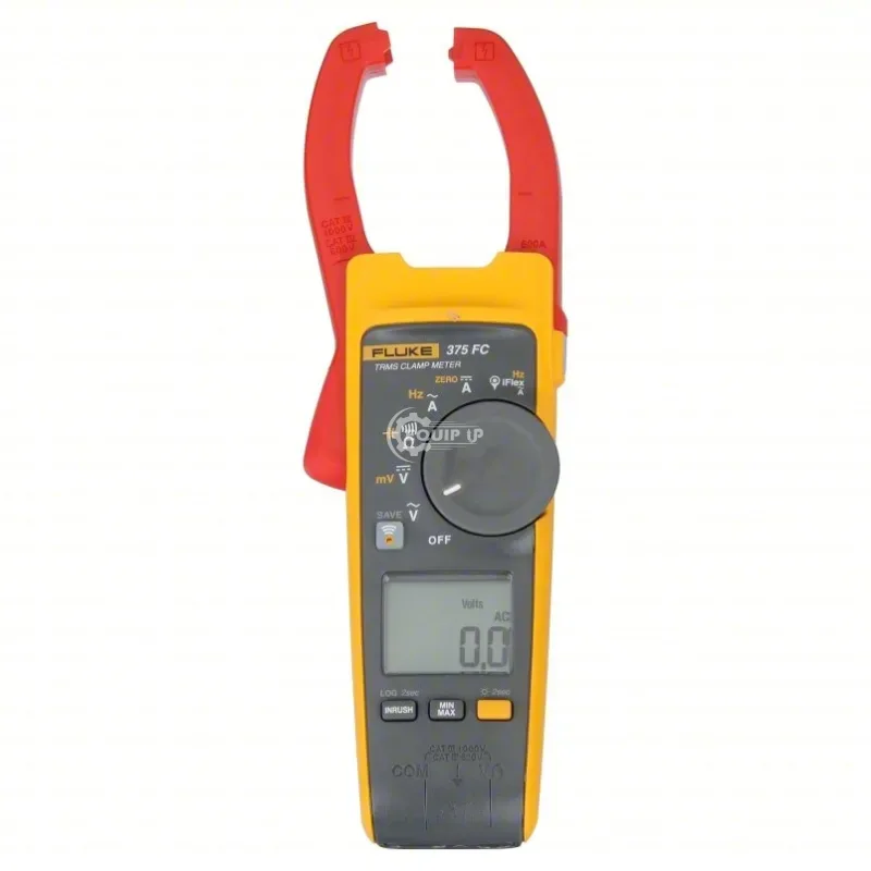 FLUKE-375 FC/WWG - FLUKE Digital Clamp Meter: TRMS, CAT III 1000V/CAT IV 600V, 600 A Max AC Current