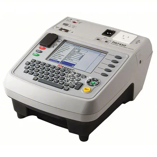 PAT450-US - MEGGER Portable Appliance Tester: 10 A to 25 A, 0 megaohm to19.99 ohm, CAT II 300V Mfr.